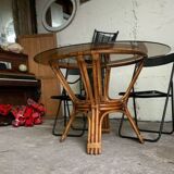 1970s bamboo table