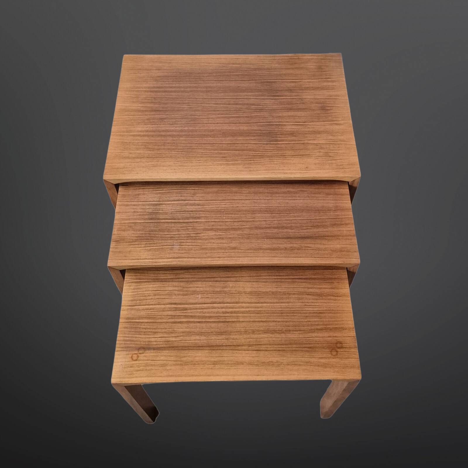 Set of 3 mid-century nesting tables by Wilhelm Renz, Germany 1960s