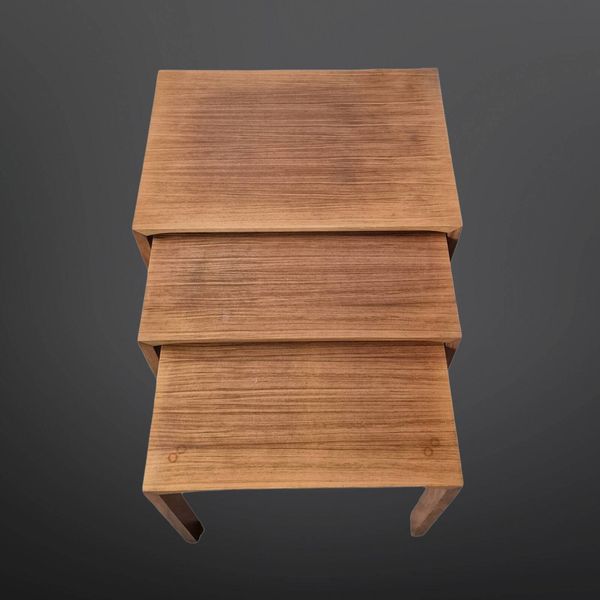 Ensemble de 3 tables gigognes des années 1960 par Wilhelm Renz, Allemagne.