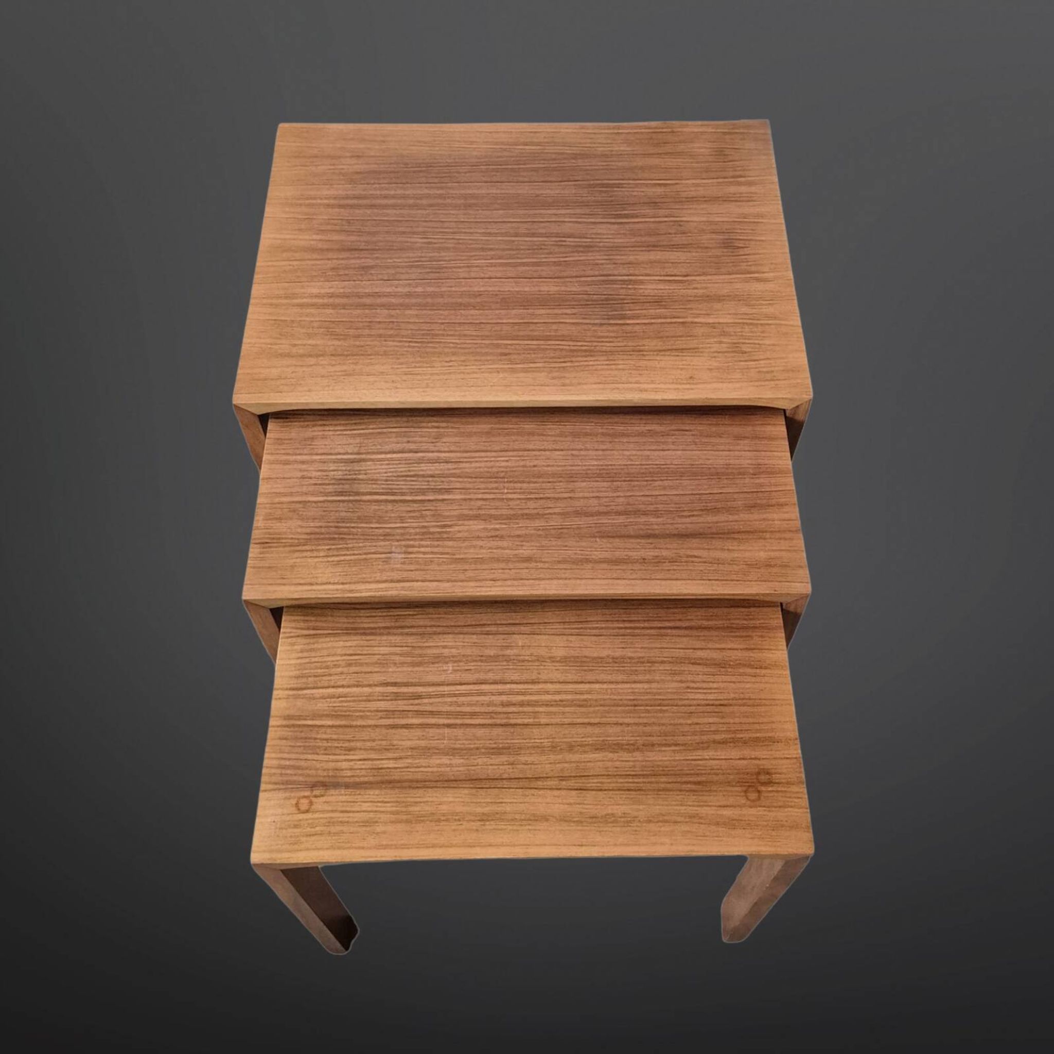 Set of 3 mid-century nesting tables by Wilhelm Renz, Germany 1960s