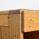 Nightstand made of solid pine, circa 1975.