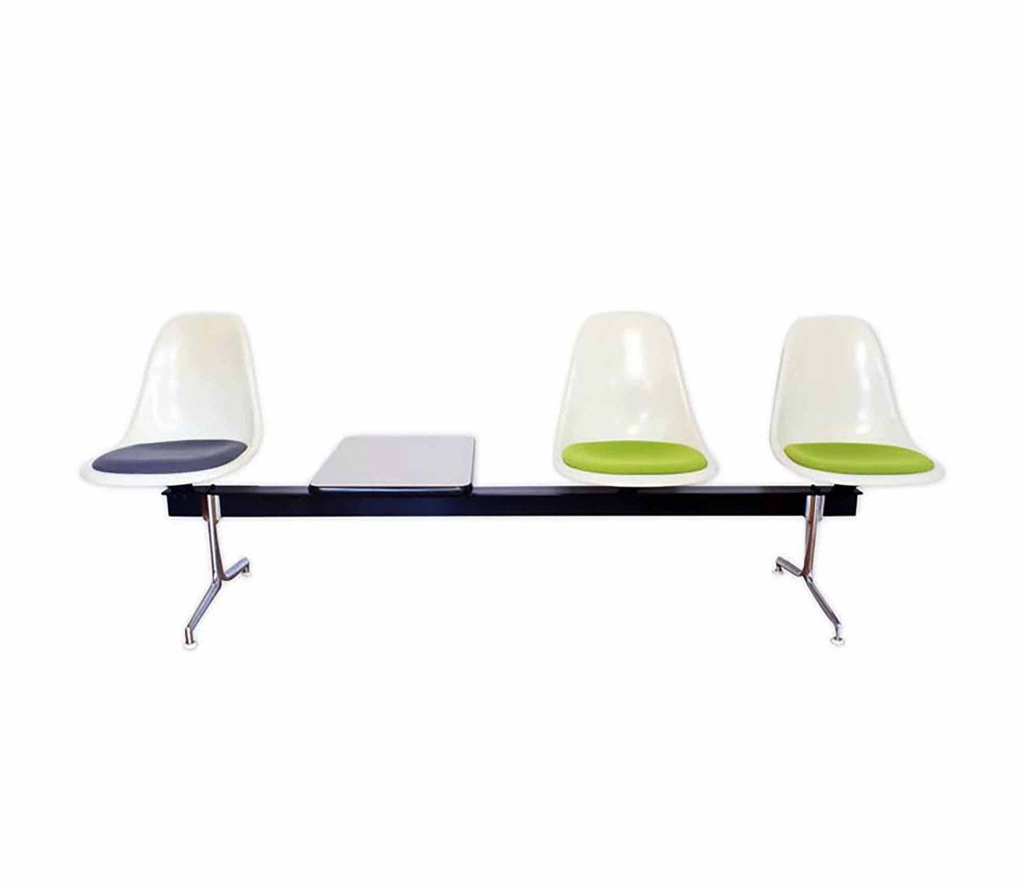 Eames 3-seater bench Vitra Edition 1970 Fibreglass