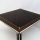 Paolo Barracchia Italian Steel and Inlaid Wood Dinning Table by Roman Deco
