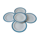 Set of 5 flat plates Lustucru vintage 1970