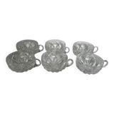 6 Saint Louis crystal bowls