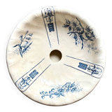 Gien sponge holder, "Lamballe" service in blue ironstone