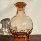 Pink glass liqueur decanter