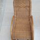 Children's rocking chair in rattan and wicker