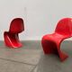 Set of mid-century Panton chairs by Verner Panton for Vitra Herman Miller.