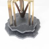 Agate lamp sculpture. Work of art craftsmanship.