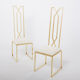 Pair of brass chairs Alain Delon for Jean Charles 1970