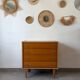 Vintage oak commode from the 1960s.