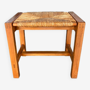 Tabouret paillé Maison Regain, circa 1970