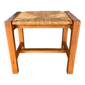 Tabouret paillé Maison Regain, circa 1970