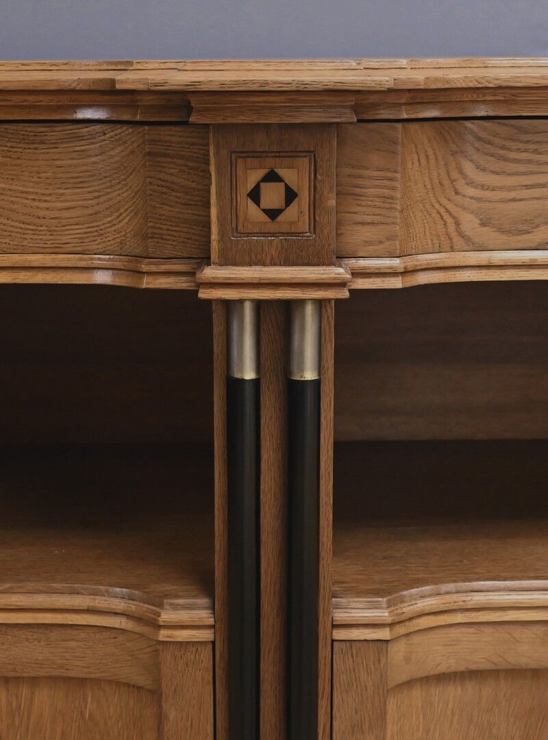 Oak dessert buffet in the style of Gustave Serrurier-Bovy, Art Deco – 1930