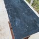 19th century empire console, solid wood and gray marble