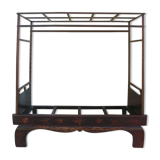 Opium lacquered canopy bed