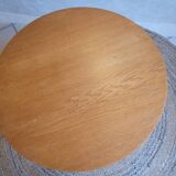 Vintage oak round coffee table