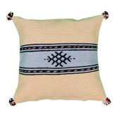 Coussin berbère jaune et gris marocain