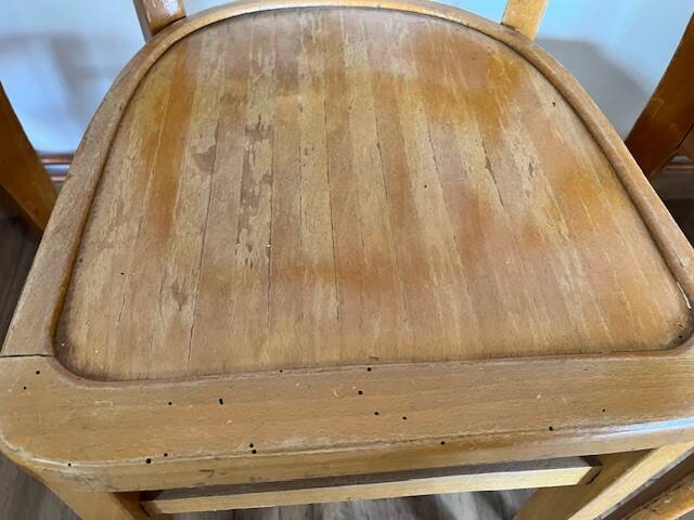 Mismatched set of 4 bistro chairs