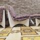 Set de 3 chauffeuses violette 1960