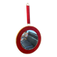 Round velvet mirror