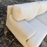 Three seater sofa in ecru wool