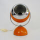 Lampe de bureau vintage eyeball orange, globe orientable. Année 60 70
