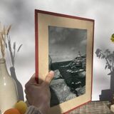 Black and white Brittany lighthouse photographic print