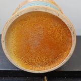 Old West Germany vase brown & green ceramic 70s vintage