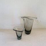 Mid-century collection of 4 sculptural pieces by Kosta Vicke Lindstrand, Sweden, 1950s.