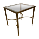 Glass side table