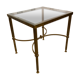 Glass side table