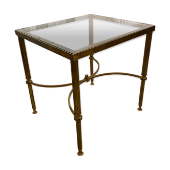 Glass side table
