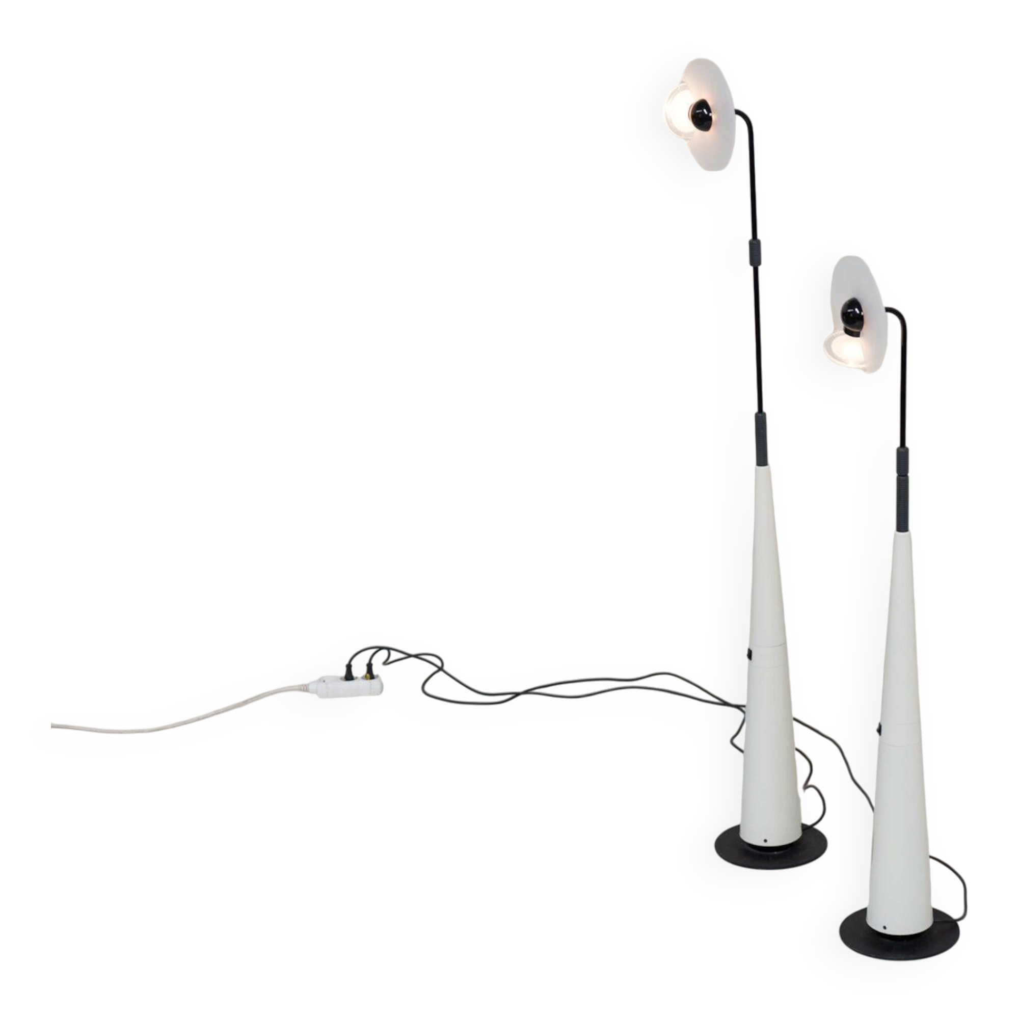 Pair of “Club 1095” floor lamps by Giuseppe Ramella for Arteluce