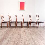 Ensemble de 6 chaises modèle 82 en teck par Niels O. Møller, Danemark
