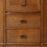 Armoire de style Art Nouveau avec plaquette signée par Geo Vervanck, Belgique