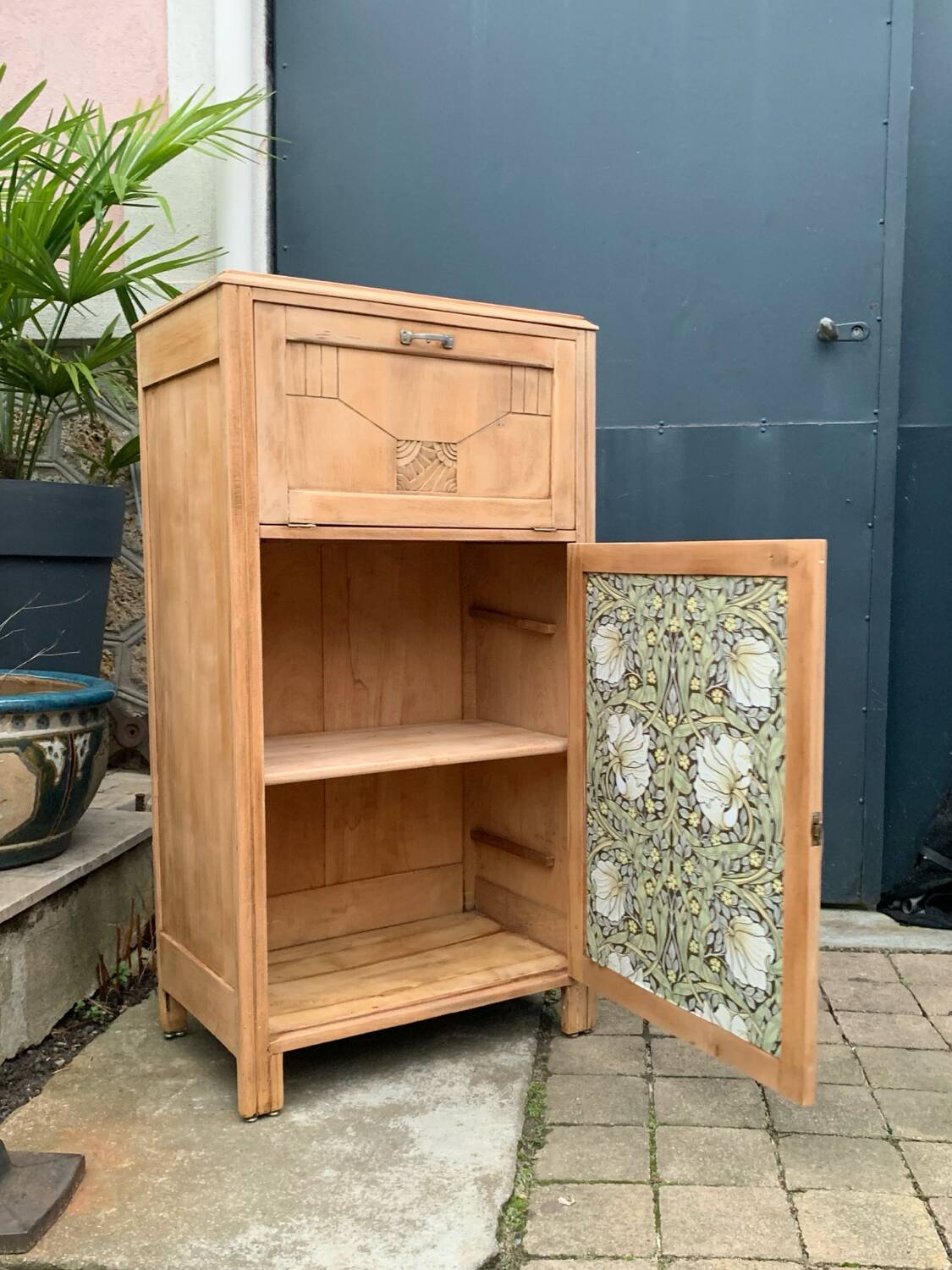 Buffet parisien art déco bois brut 