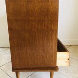 Scandinavian style dresser with 4 drawers and storage, circa 60