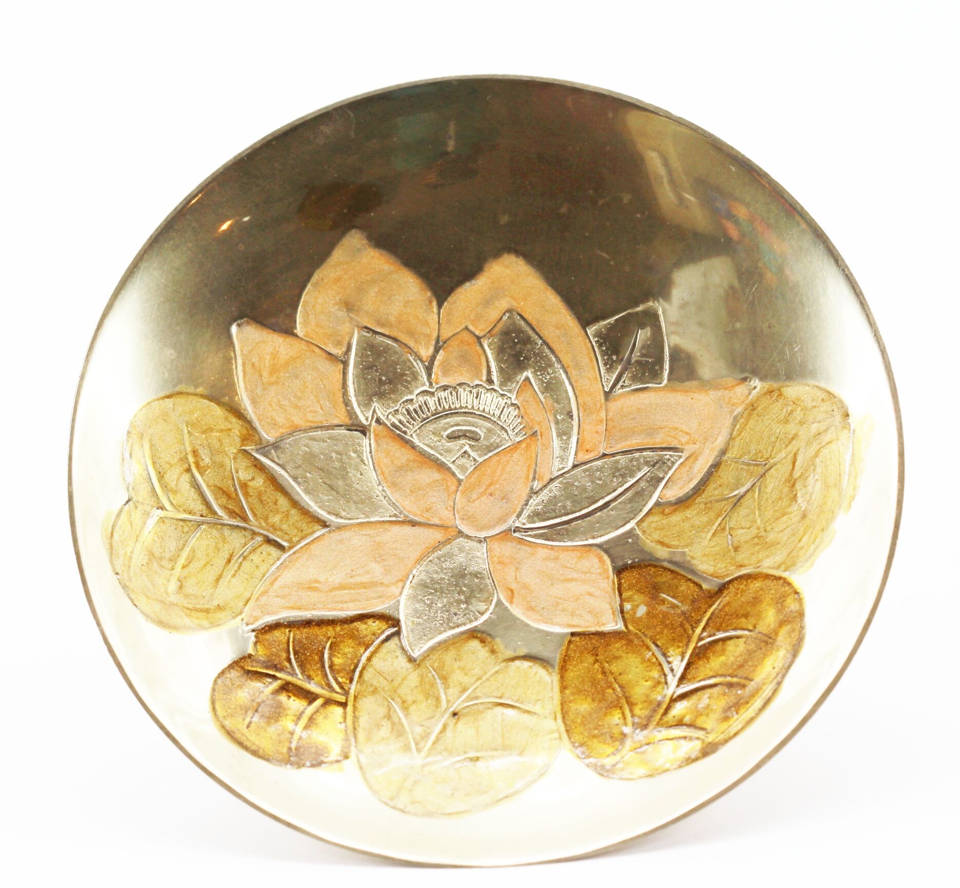 enamelled brass cup