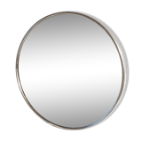 Round Barber informed and magnifying mirror