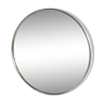 Round Barber informed and magnifying mirror