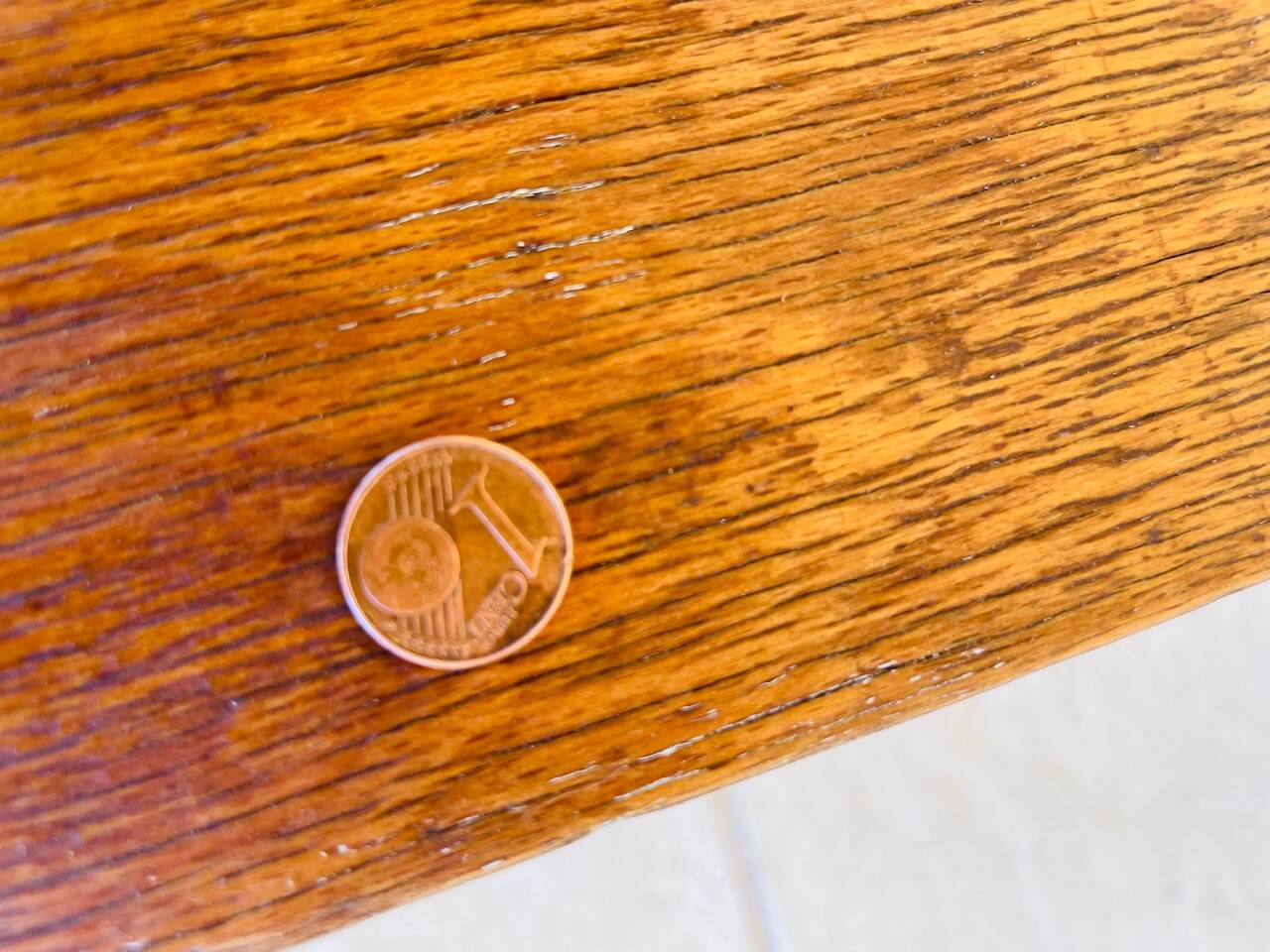 Vintage stool, curved wood by Luterma circa $50/60s