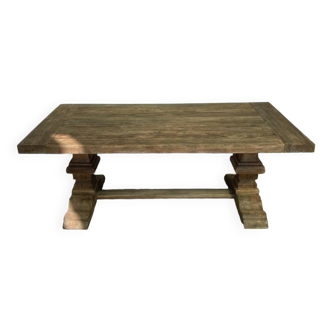 Monastery table in solid oak 240 cm