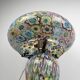 Lampe de table Fratelli Toso "Millefiore" en verre de Murano, Italie années 1950