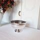 Large silver plated vase or quilted flower vase from the 1950s