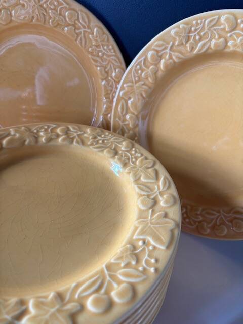 Antique majolica plates