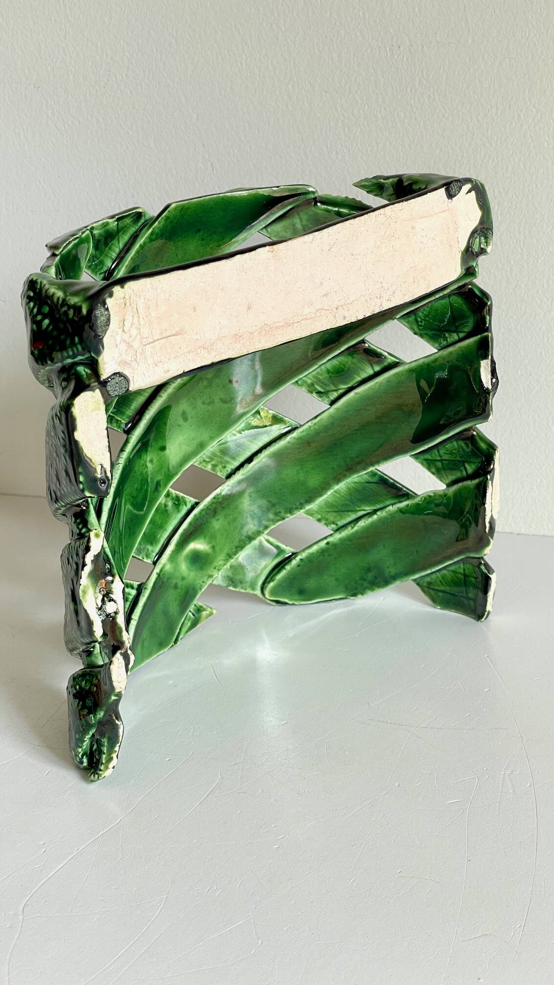 Wall lamp ceramic craftsmanship vintage