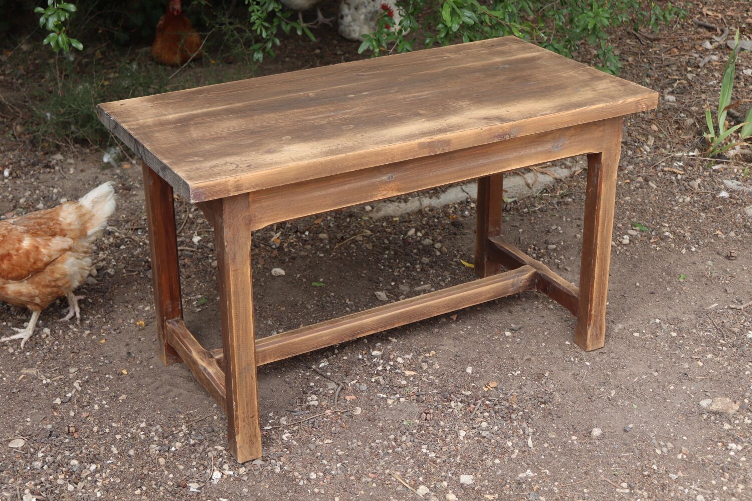 Small oak side table