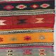 Colourful Vintage Turkish Kilim Kelim Rug 290x166 cm shabby chic wool boho Large